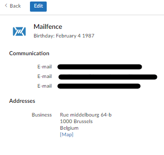 reset email address: step 3