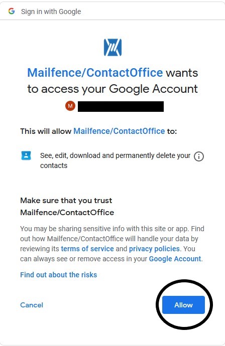 cardminder to google contacts