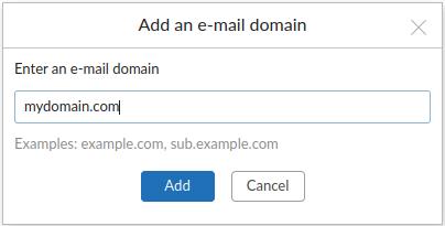 custom domain based address: step 4