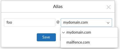custom domain based address
