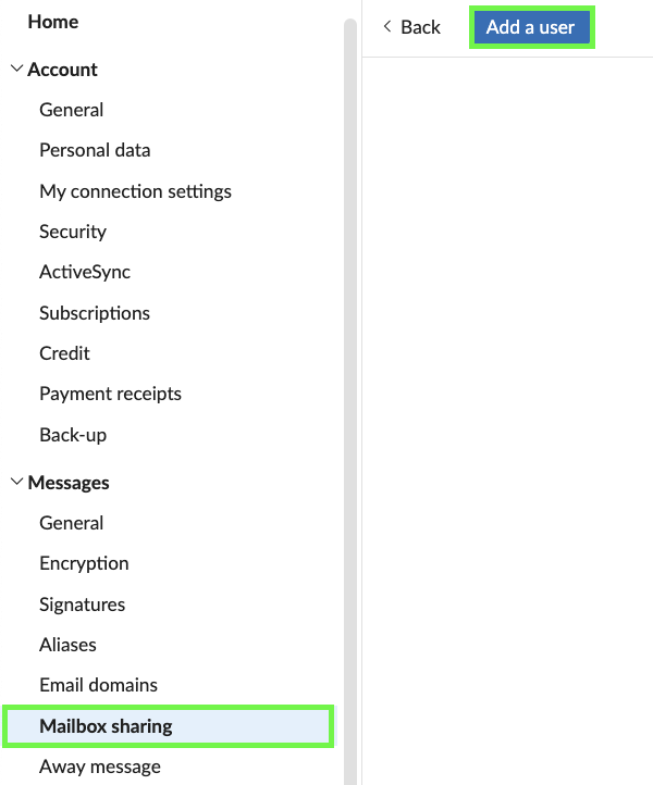 setup a shared mailbox