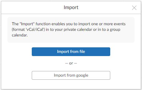 How to migrate calendar to Mailfence