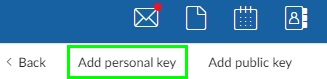 import openpgp personal and public key