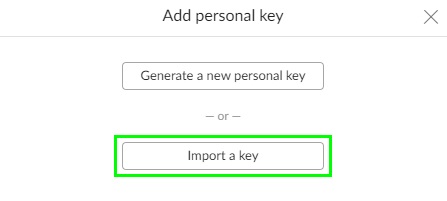 import openpgp personal and public key