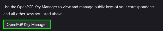 import openPGP public key into thunderbird