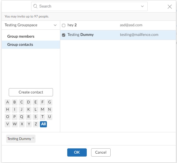 how to use mailfence groups