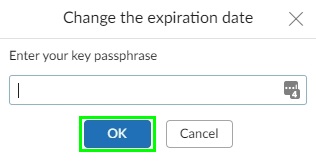 modify the expiration date of your openpgp key