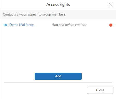 How to use Mailfence Contacts