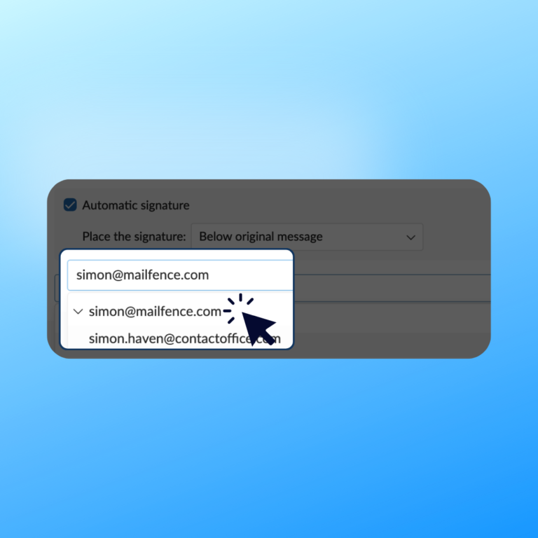 How to Set Up a Custom Email Signature with Mailfence - Mailfence Support