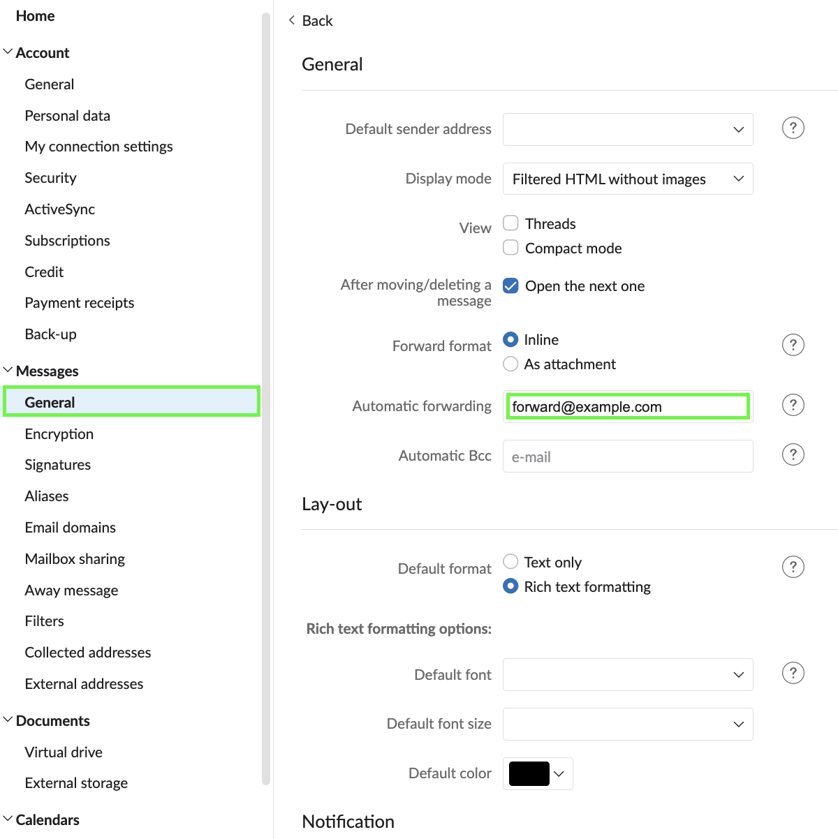 How to Set Up Automatic Mail Forwarding in Mailfence - Mailfence Support